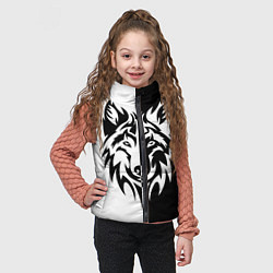Детский жилет Волк чёрно-белый, цвет: 3D-черный — фото 2