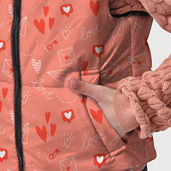 Детский жилет Love heart message pattern, цвет: 3D-светло-серый — фото 2
