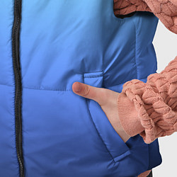 Детский жилет Голубой и черно-синий градиент, цвет: 3D-черный — фото 2