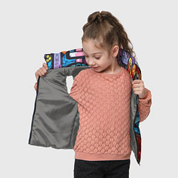 Детский жилет Кулак - граффити, цвет: 3D-светло-серый — фото 2
