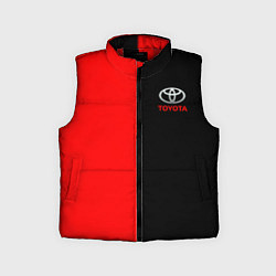 Детский жилет Toyota car красно чёрный, цвет: 3D-красный