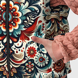 Детский жилет Словенский паттерн, цвет: 3D-черный — фото 2