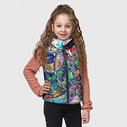 Детский жилет Сплетенные круги Инь Ян, цвет: 3D-черный — фото 2