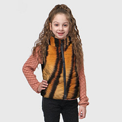Детский жилет Тигровая шкура, цвет: 3D-светло-серый — фото 2