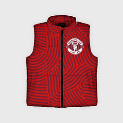 Детский жилет Manchester United отпечатки, цвет: 3D-красный