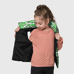 Детский жилет Техно броня зелёно-белая, цвет: 3D-черный — фото 2