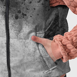 Детский жилет Абстракция - серые чернила, цвет: 3D-черный — фото 2