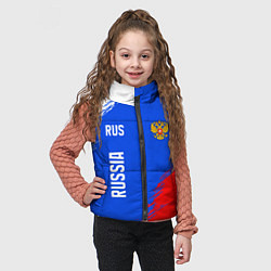 Детский жилет Триколор и герб России, цвет: 3D-красный — фото 2