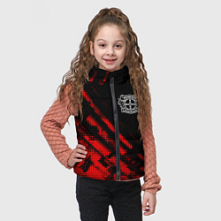 Детский жилет Bayer 04 sport grunge, цвет: 3D-красный — фото 2