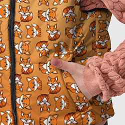 Детский жилет Паттерн из милых лисят, цвет: 3D-светло-серый — фото 2