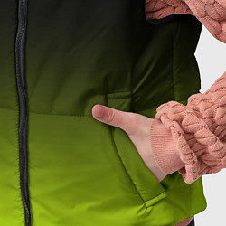 Детский жилет Чёрно-салатовый градиент, цвет: 3D-черный — фото 2