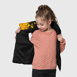Детский жилет Lyon - gold gradient по-вертикали, цвет: 3D-черный — фото 2