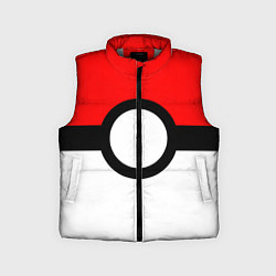 Детский жилет Pokeball texture, цвет: 3D-светло-серый