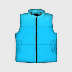Детский жилет Мягкий градиент ярко-голубой, цвет: 3D-светло-серый