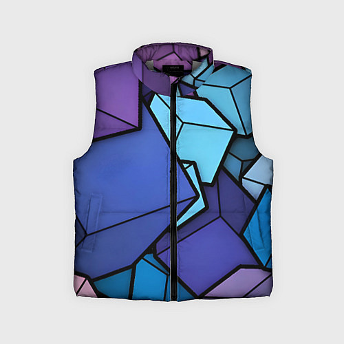 Детский жилет Куб / 3D-Светло-серый – фото 1
