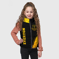 Детский жилет Everton - gold gradient вертикально, цвет: 3D-черный — фото 2