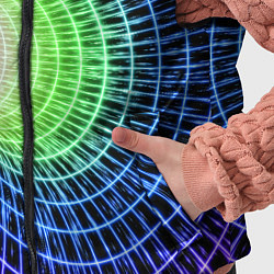 Детский жилет Червоточина - трехцветная сетка со свечением, цвет: 3D-черный — фото 2