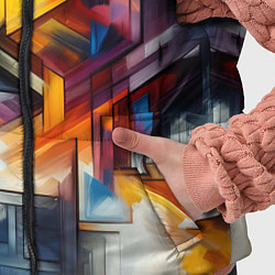 Детский жилет Абстрактные фигуры, цвет: 3D-светло-серый — фото 2