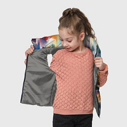 Детский жилет Абстрактные фигуры, цвет: 3D-светло-серый — фото 2