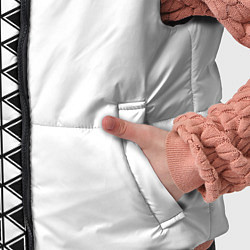 Детский жилет Чёрные треугольники на белом фоне, цвет: 3D-черный — фото 2