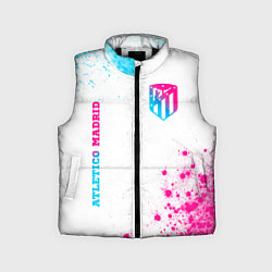 Детский жилет Atletico Madrid neon gradient style вертикально