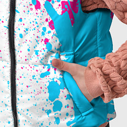 Детский жилет Bayer 04 neon gradient style по-вертикали, цвет: 3D-черный — фото 2