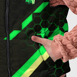 Детский жилет Minecraft creeper game pattern, цвет: 3D-светло-серый — фото 2