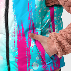 Детский жилет Porto neon gradient style по-вертикали, цвет: 3D-черный — фото 2