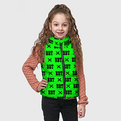 Детский жилет BBT logo green steel, цвет: 3D-черный — фото 2