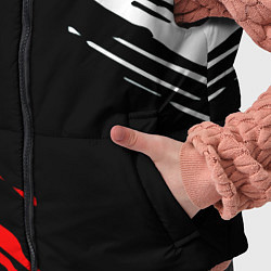 Детский жилет Герб РФ краски текстура абстрактные, цвет: 3D-красный — фото 2