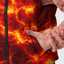 Детский жилет Текстура огня, цвет: 3D-черный — фото 2