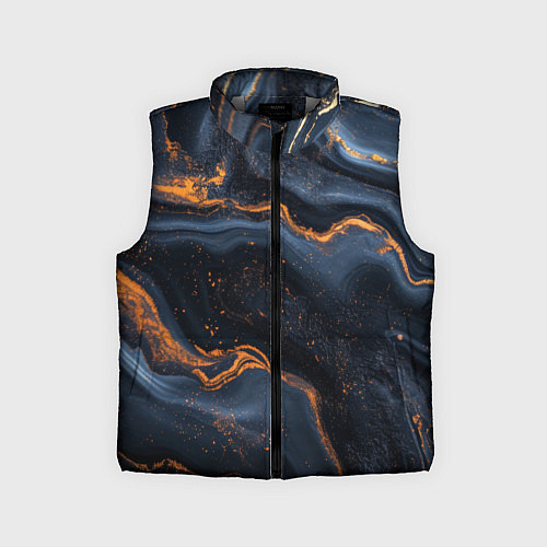 Детский жилет Лакшери текстура с узорами / 3D-Светло-серый – фото 1