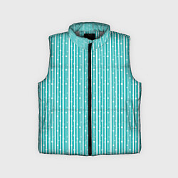 Детский жилет Бело-голубой полосы в горошек, цвет: 3D-светло-серый