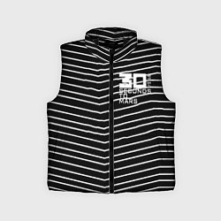 Детский жилет Thirty Seconds to Mars pattern optic, цвет: 3D-черный
