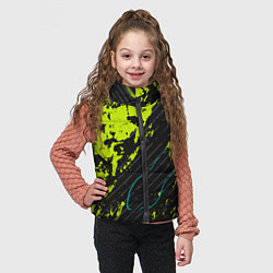 Детский жилет Абстрактный узор с концепцией, цвет: 3D-черный — фото 2