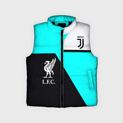 Детский жилет Juventus x Liverpool geometry, цвет: 3D-черный