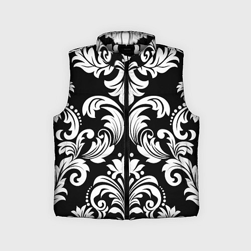 Детский жилет Дамасский орнамент / 3D-Светло-серый – фото 1