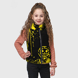 Детский жилет Трафальгар Д Ватер Ло прозвище пират, цвет: 3D-черный — фото 2