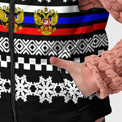Детский жилет Rusiia winter pattern, цвет: 3D-черный — фото 2