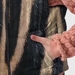 Детский жилет Мех зебры, цвет: 3D-черный — фото 2