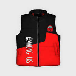 Детский жилет Амонг ас геометрия красный, цвет: 3D-красный