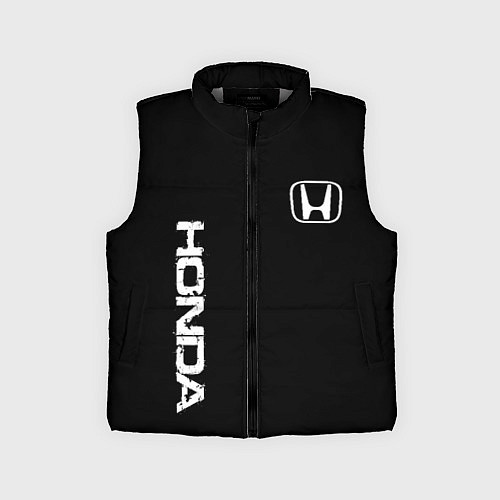 Детский жилет Honda white logo auto / 3D-Светло-серый – фото 1
