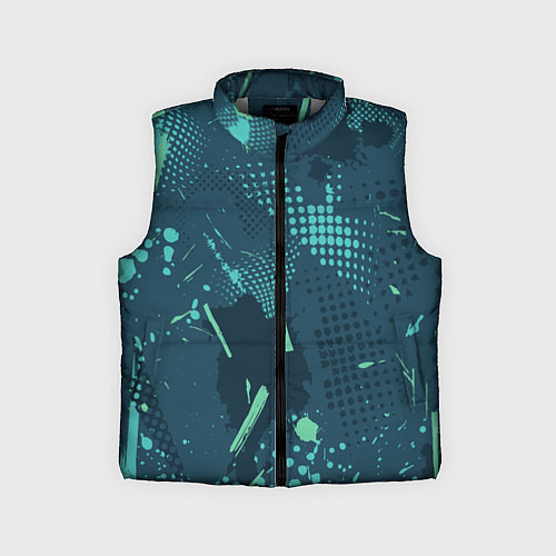 Детский жилет Яркий абстрактный узор для спорта / 3D-Светло-серый – фото 1