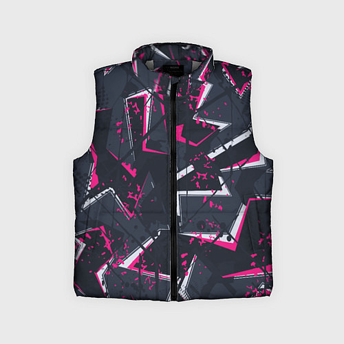 Детский жилет Яркий абстрактный узор для спорта / 3D-Светло-серый – фото 1