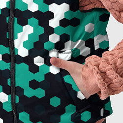 Детский жилет Милитари стекло текстура, цвет: 3D-красный — фото 2