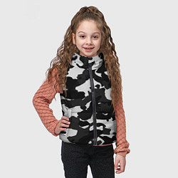 Детский жилет Камуфляж серый, цвет: 3D-черный — фото 2