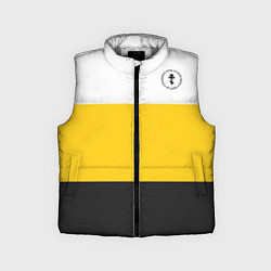 Детский жилет За веру царя и святую триединую Русь Крест на узор, цвет: 3D-светло-серый