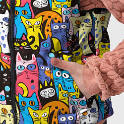 Детский жилет Креативные коты, цвет: 3D-черный — фото 2