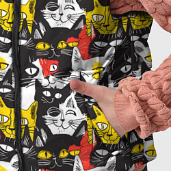 Детский жилет Прикольные коты, цвет: 3D-красный — фото 2