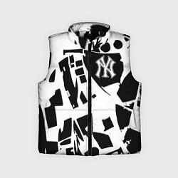 Детский жилет New York yankees - abstraction, цвет: 3D-черный